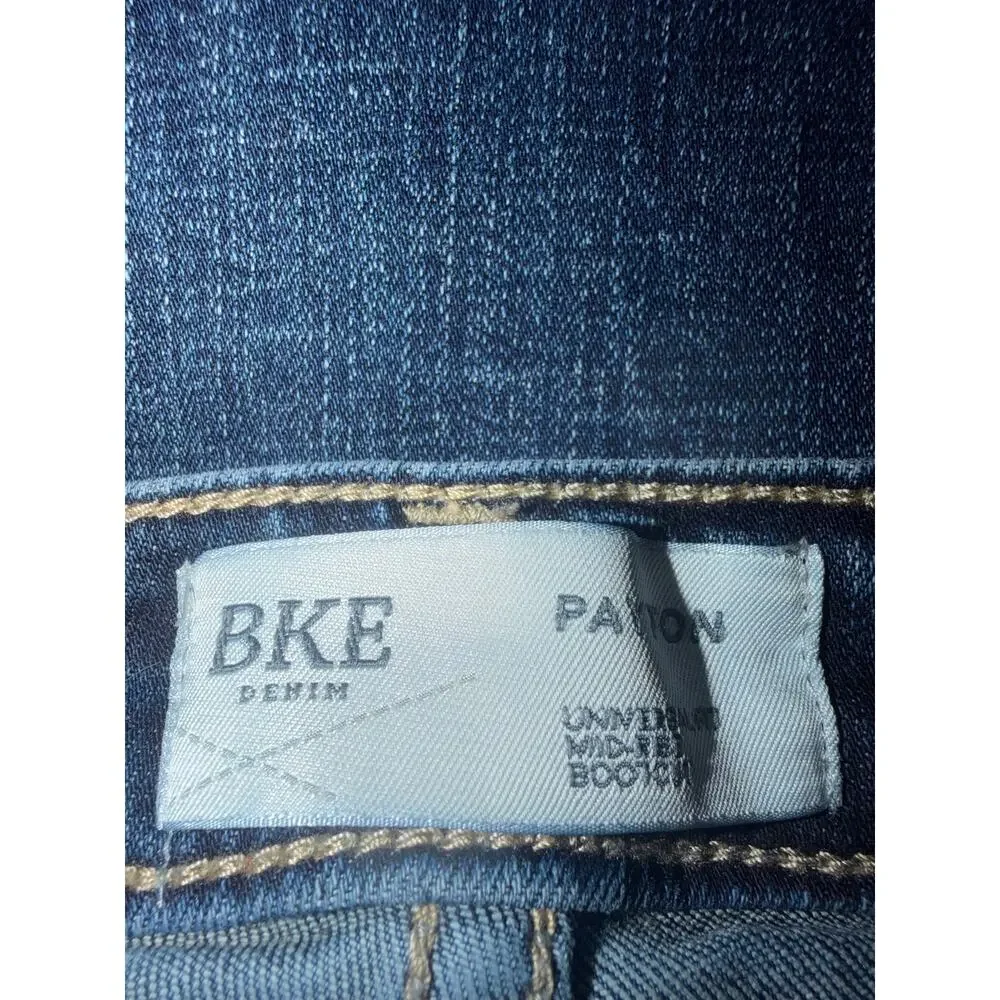 BKE women’s Payton mid rise bootcut blue jeans